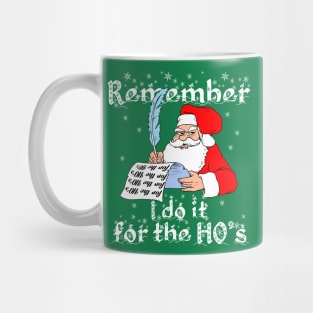 I do it for the HO's Santa remembering himself and writing Mug